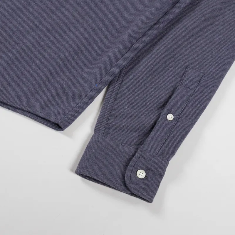 Colorful Standard Organic Flannel Shirt Lava Grey-8