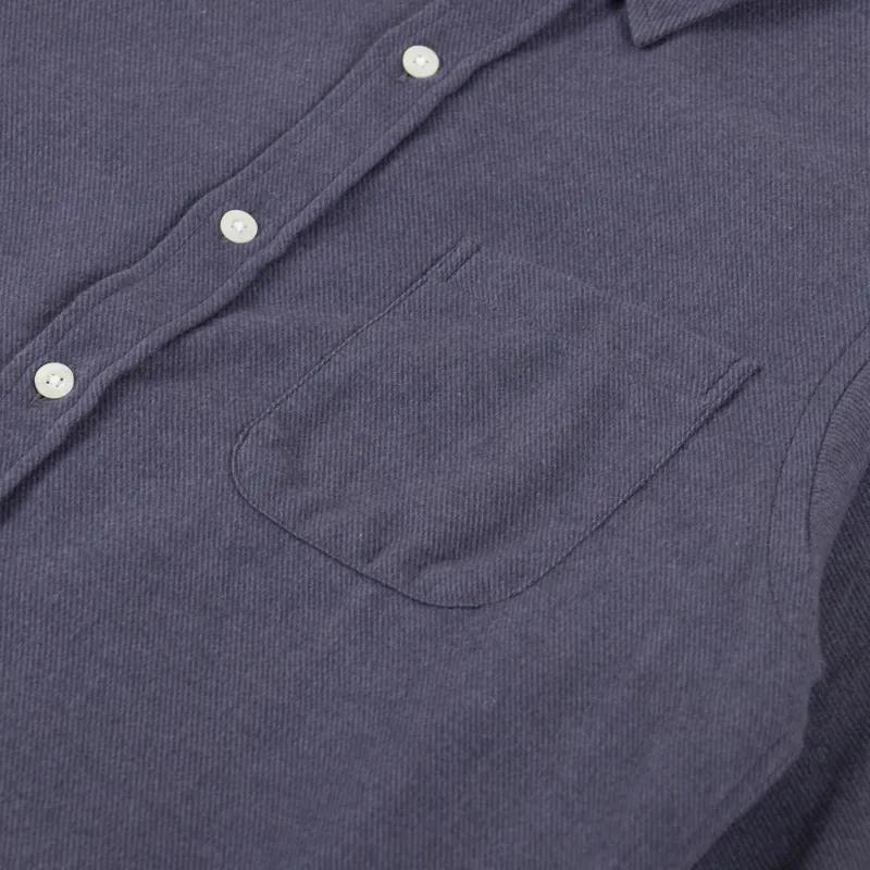 Colorful Standard Organic Flannel Shirt Lava Grey-5