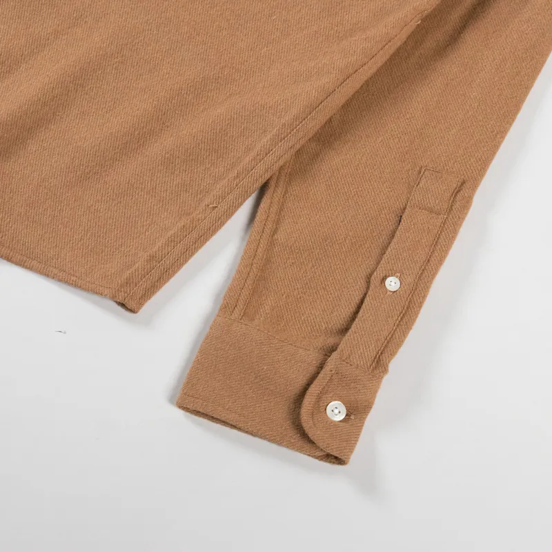 Colorful Standard Organic Flannel Shirt Shara Camel-7