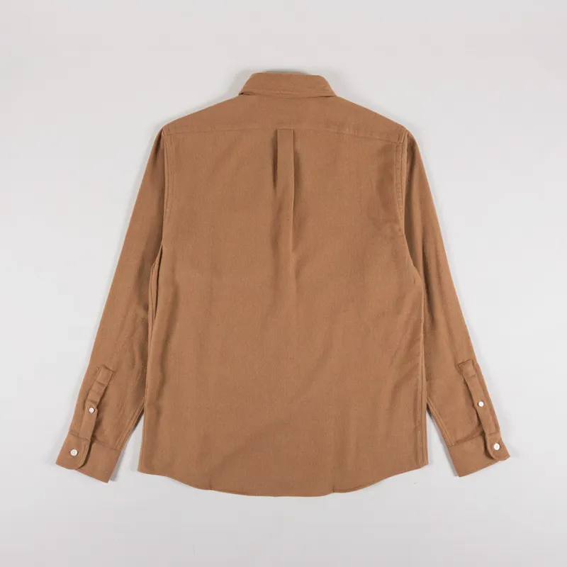 Colorful Standard Organic Flannel Shirt Shara Camel-1