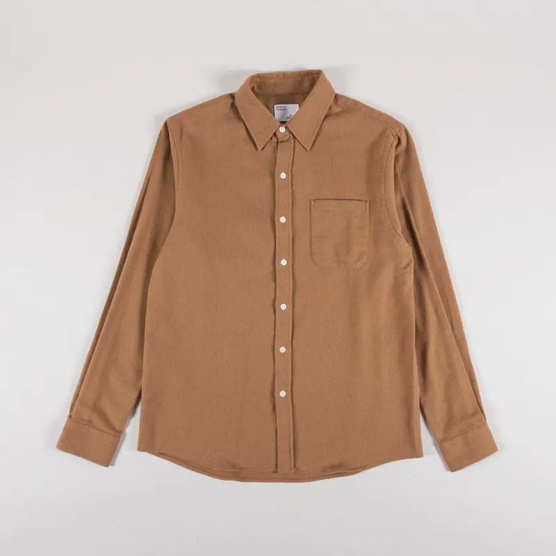 Colorful Standard Organic Flannel Shirt Shara Camel