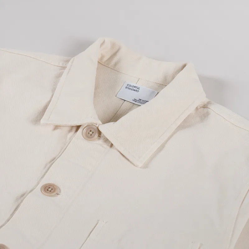 Colorful Standard Organic Workwear Jacket Ivory White-4