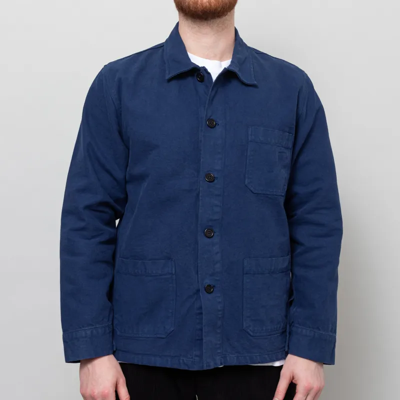 Colorful Standard Organic Workwear Jacket Marine Blue-1