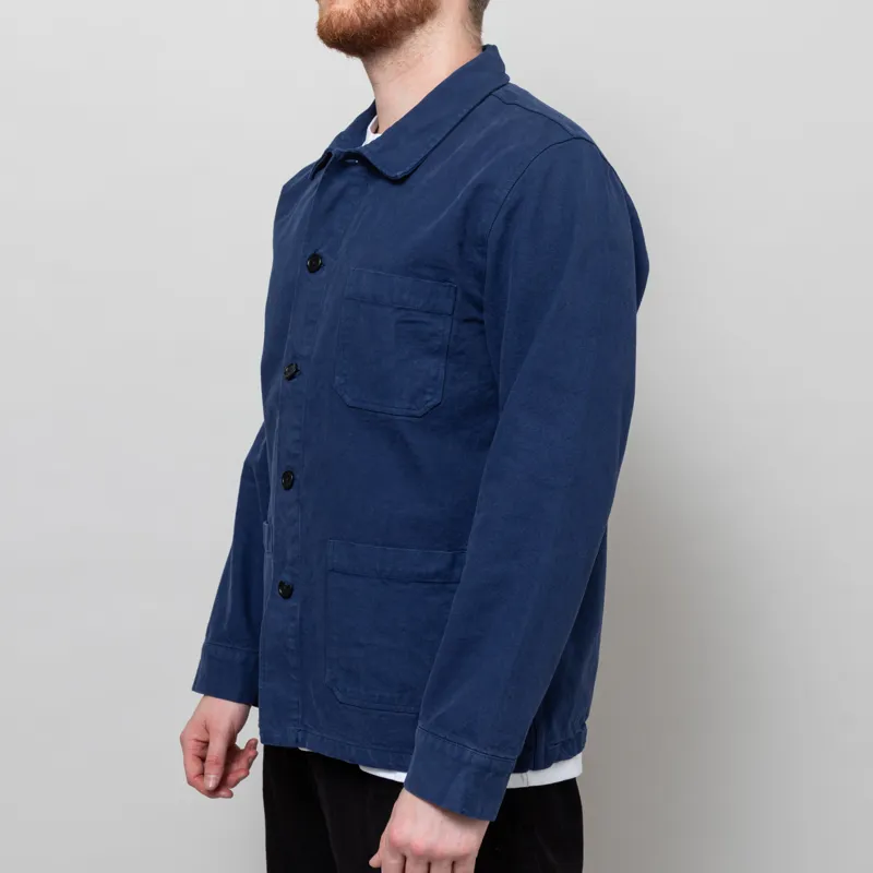 Colorful Standard Organic Workwear Jacket Marine Blue-2