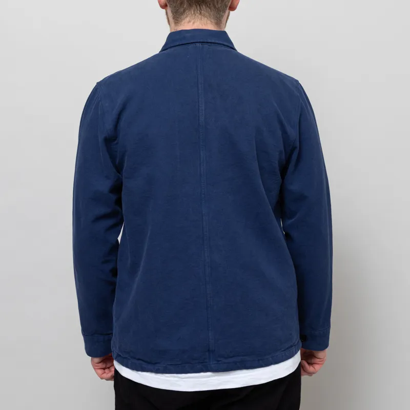 Colorful Standard Organic Workwear Jacket Marine Blue-4