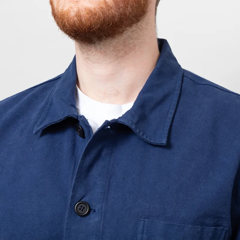 Colorful Standard Organic Workwear Jacket Marine Blue-6