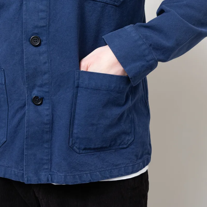 Colorful Standard Organic Workwear Jacket Marine Blue-9