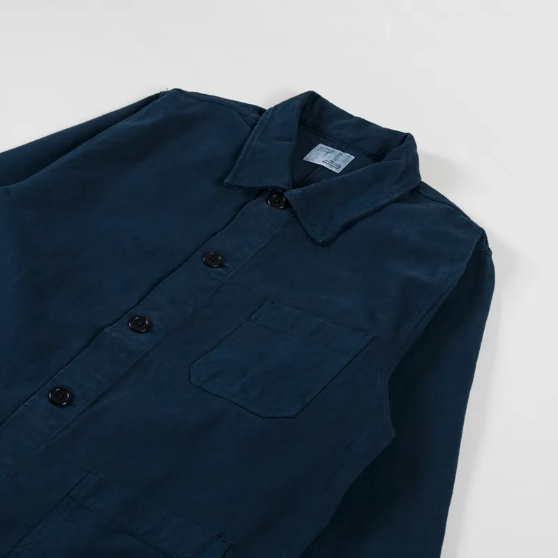 Colorful Standard Organic Workwear Jacket Navy Blue-2