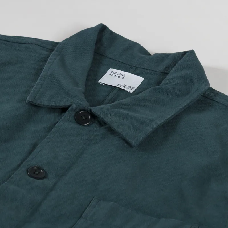 Colorful Standard Organic Workwear Jacket Ocean Green-4