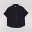 Colorful Standard Linen Short Sleeve Shirt Deep Black