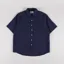 Colorful Standard Linen Short Sleeve Shirt Navy Blue