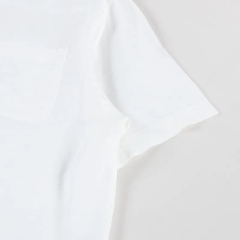 Colorful Standard Linen Short Sleeve Shirt Optical White-4