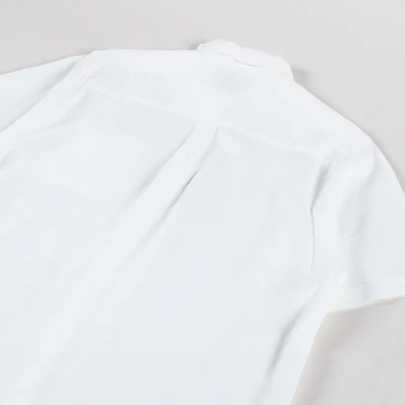 Colorful Standard Linen Short Sleeve Shirt Optical White-3