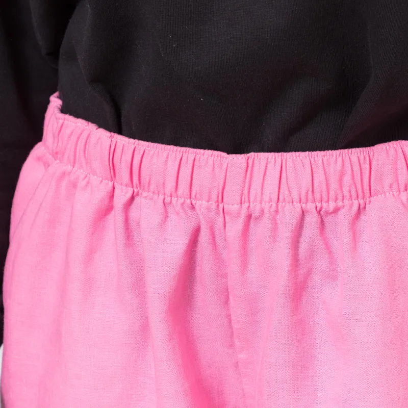 Colorful Standard Womens Linen Shorts Bubblegum Pink-5