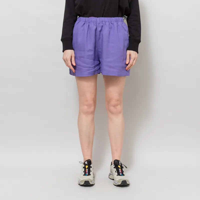 Colorful Standard Womens Linen Shorts Ultra Violet