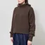 Colorful Standard Womens Merino Wool Turtleneck Coffee Brown
