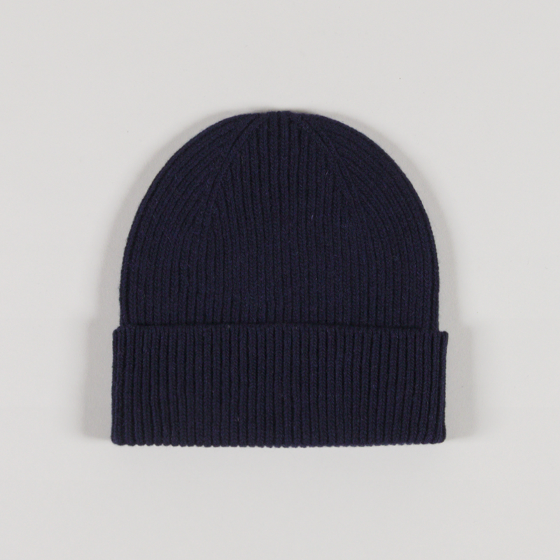 Colorful Standard Cashmere Beanie Navy-1