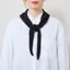 Colorful Standard Womens Merino Wool Triangle Scarf Deep Black