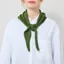 Colorful Standard Womens Merino Wool Triangle Scarf Fern Green
