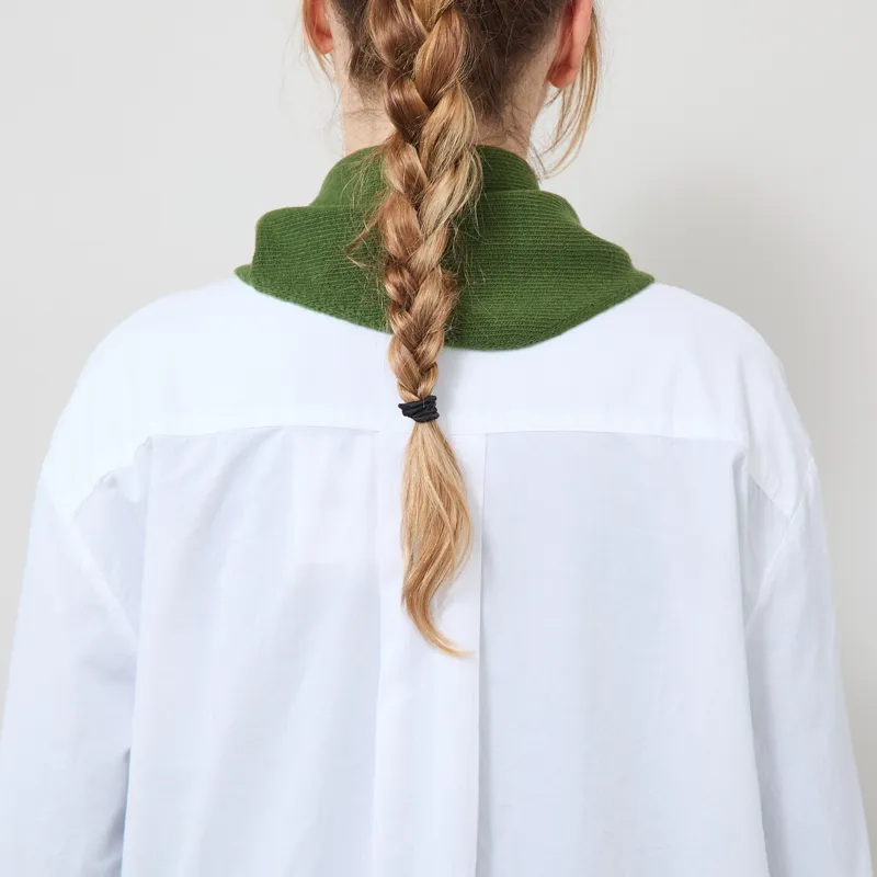 Colorful Standard Womens Merino Wool Triangle Scarf Fern Green-2