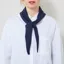 Colorful Standard Womens Merino Wool Triangle Scarf Marine Blue