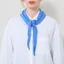 Colorful Standard Womens Merino Wool Triangle Scarf Pacific Blue