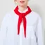 Colorful Standard Womens Merino Wool Triangle Scarf Red Tangerine