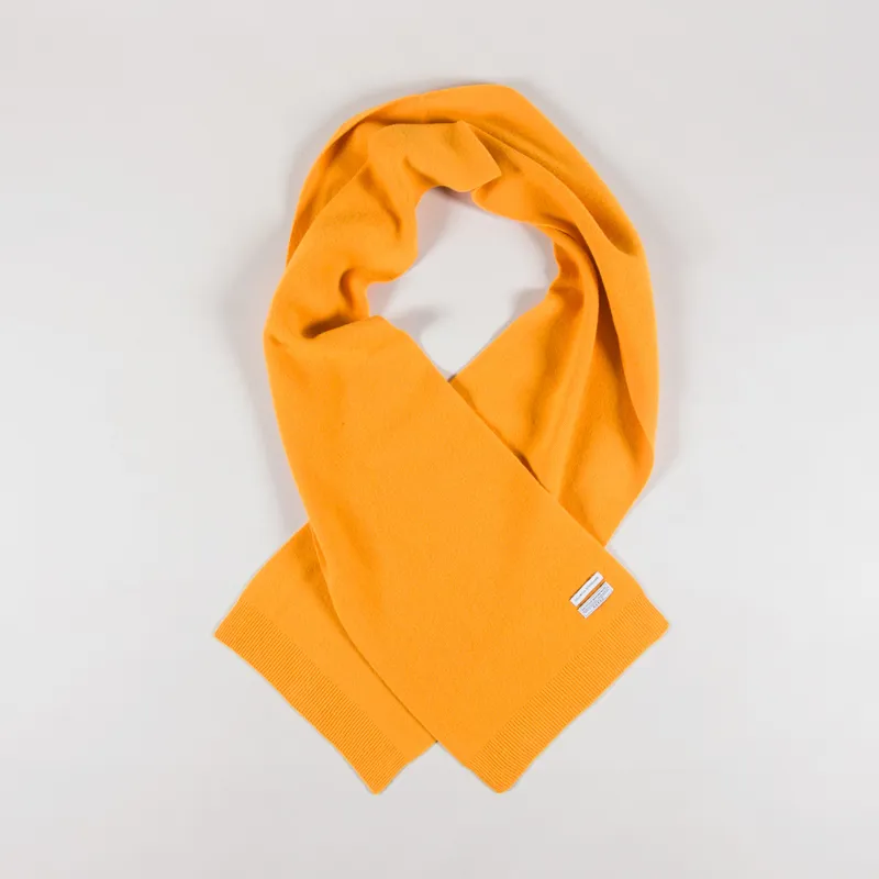 Colorful Standard Womens Merino Wool Scarf Burned Yellow-1
