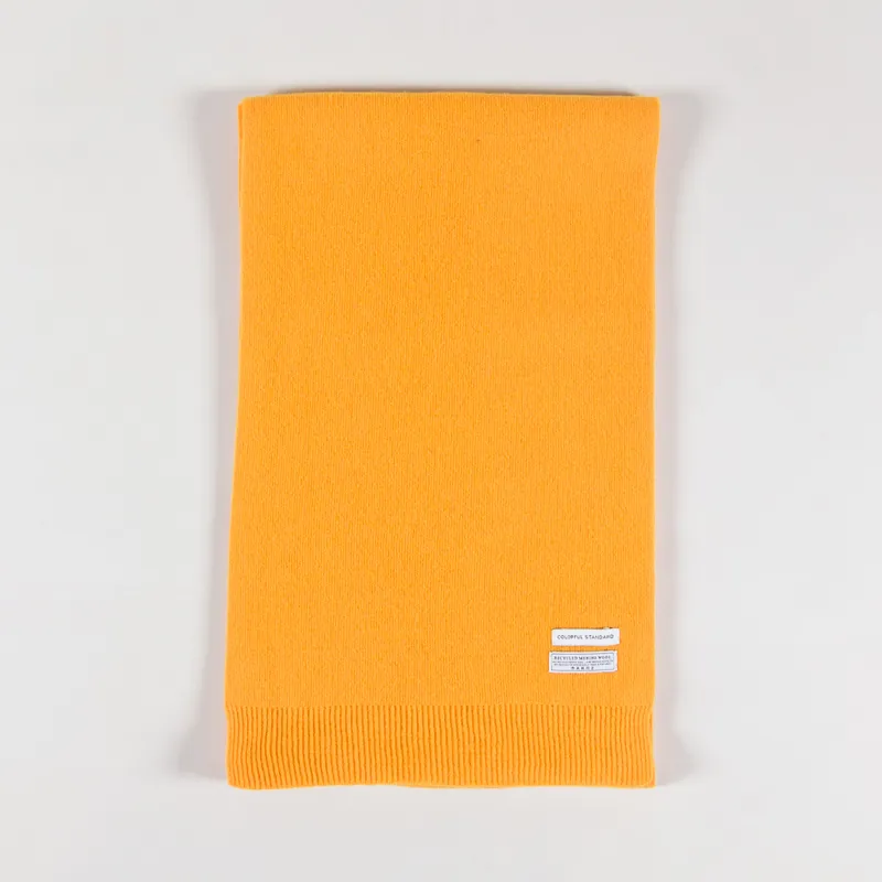 Colorful Standard Womens Merino Wool Scarf Burned Yellow-2