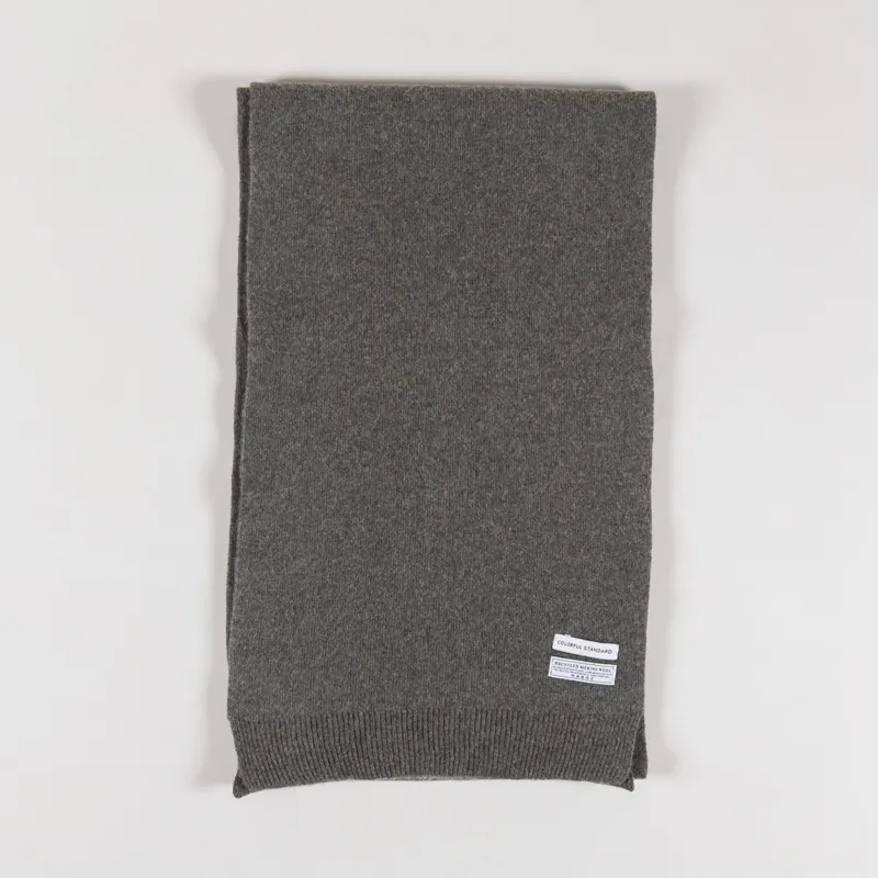 Colorful Standard Womens Merino Wool Scarf Dusty Olive-2