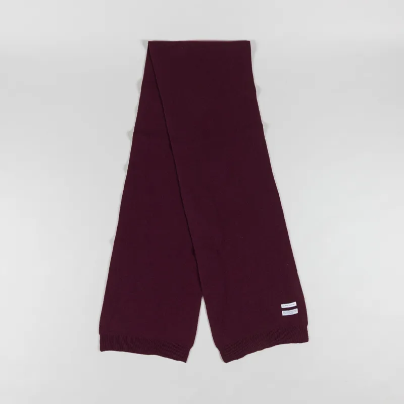 Colorful Standard Womens Merino Wool Scarf Oxblood Red