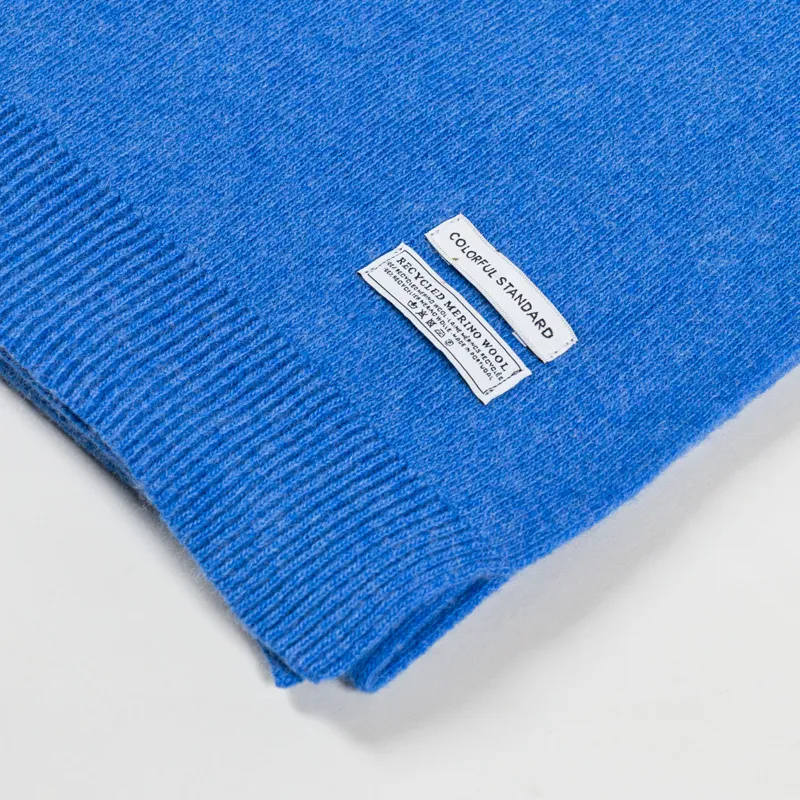 Colorful Standard Womens Merino Wool Scarf Pacific Blue-3