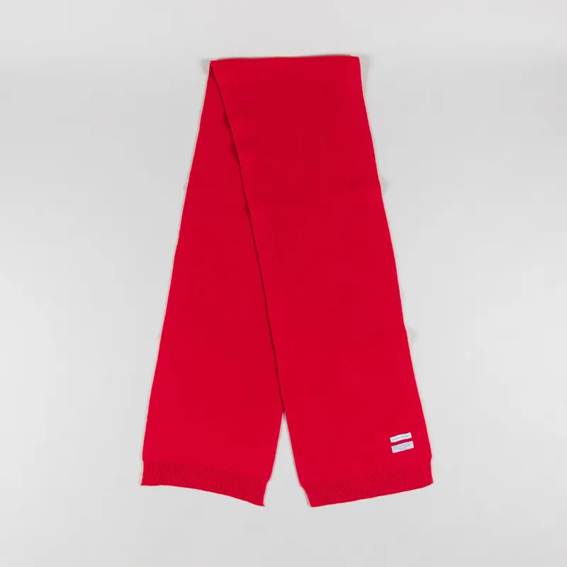 Colorful Standard Womens Merino Wool Scarf Red Tangerine