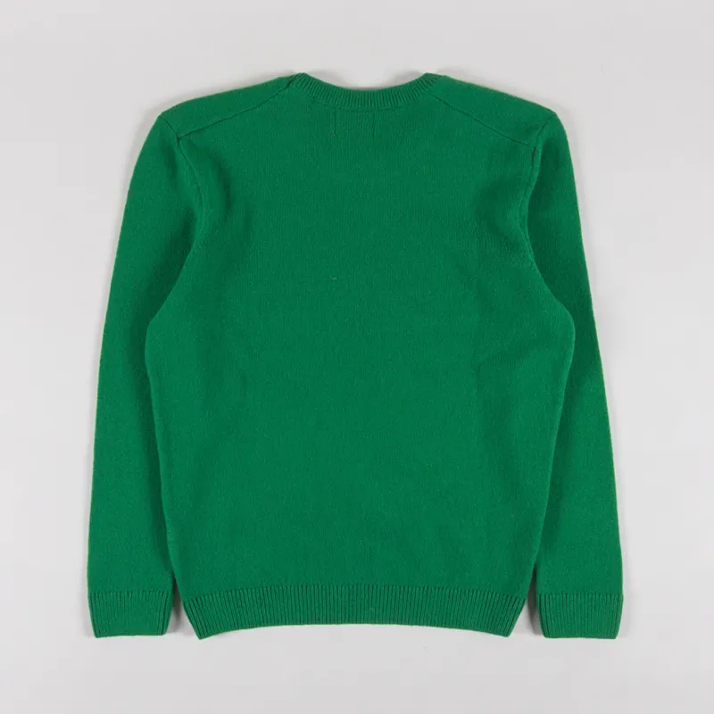 Colorful Standard Womens Classic Merino Wool Crew Kelly Green-1
