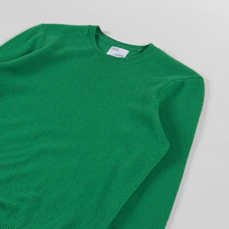 Colorful Standard Womens Classic Merino Wool Crew Kelly Green-2