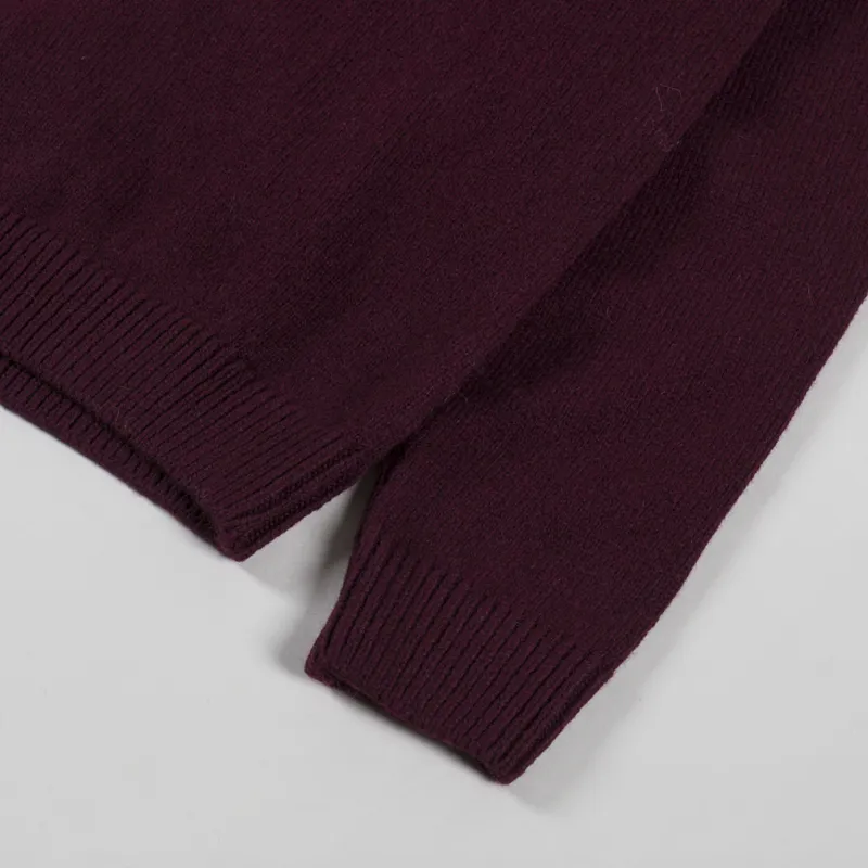 Colorful Standard Womens Classic Merino Wool Crew Oxblood Red-5