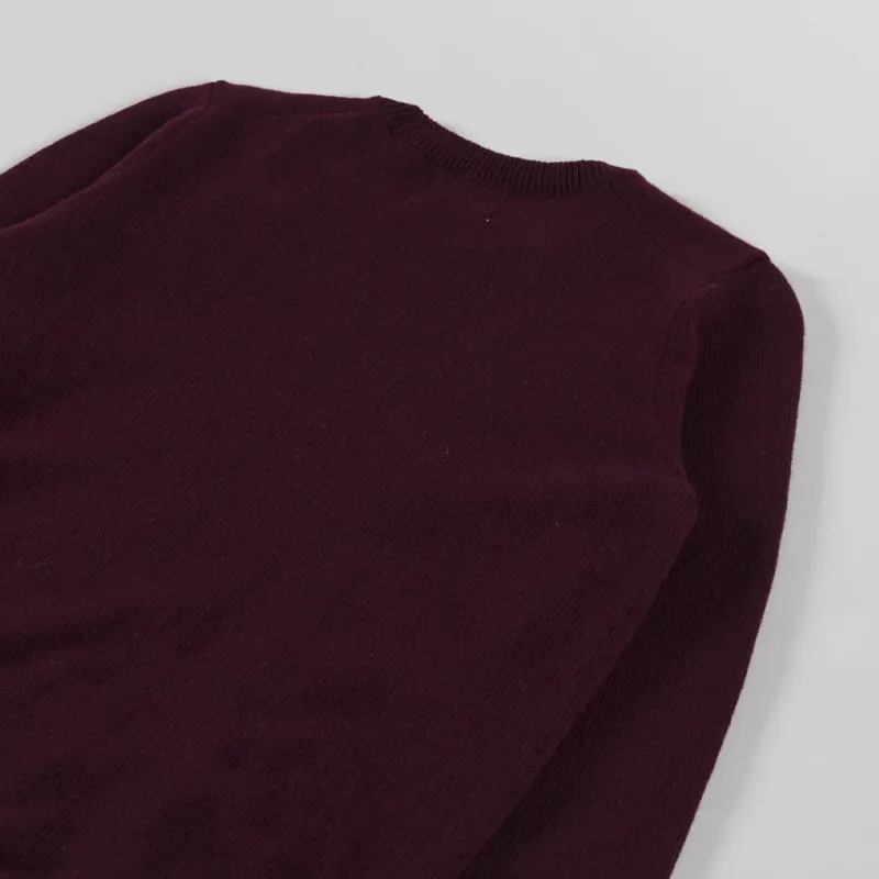 Colorful Standard Womens Classic Merino Wool Crew Oxblood Red-3