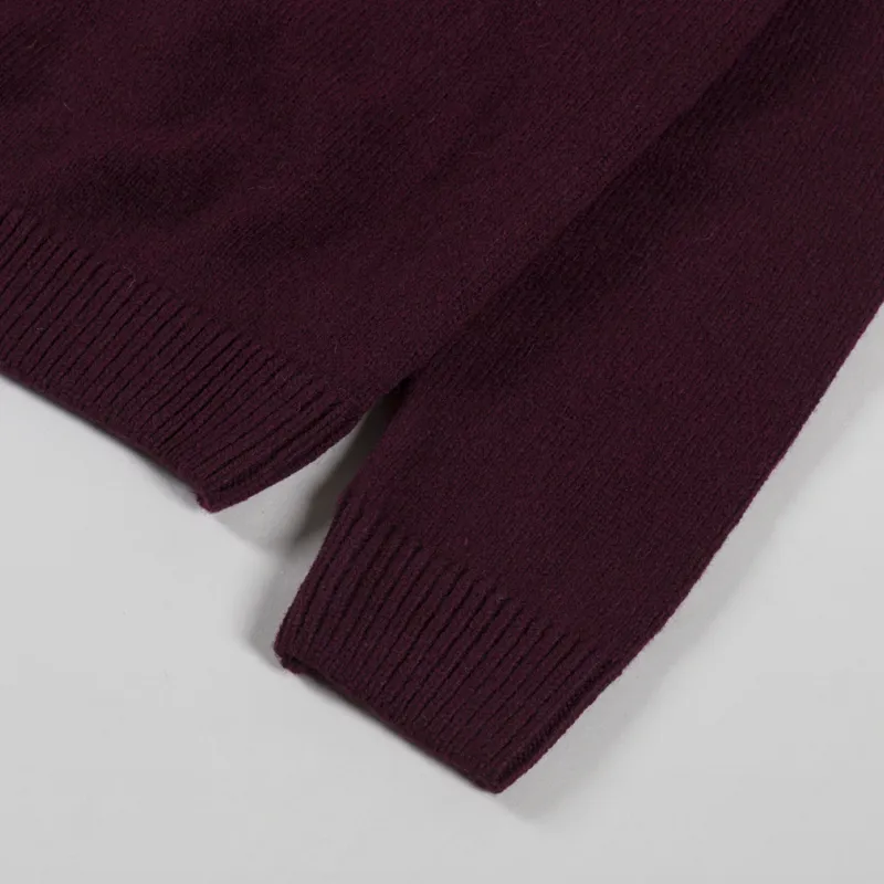 Colorful Standard Womens Classic Merino Wool Crew Oxblood Red-6