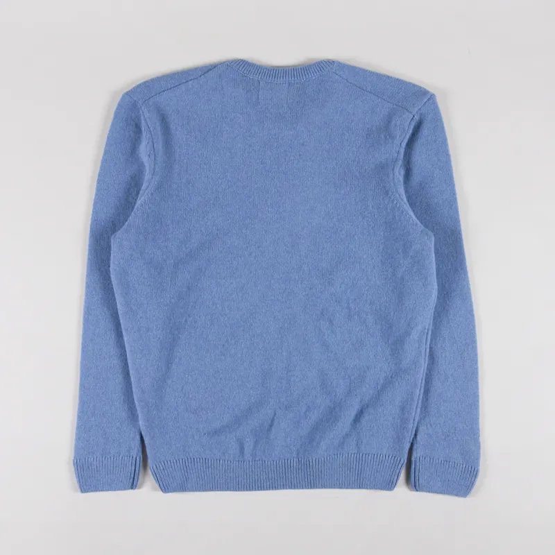 Colorful Standard Womens Classic Merino Wool Crew Seaside Blue-1