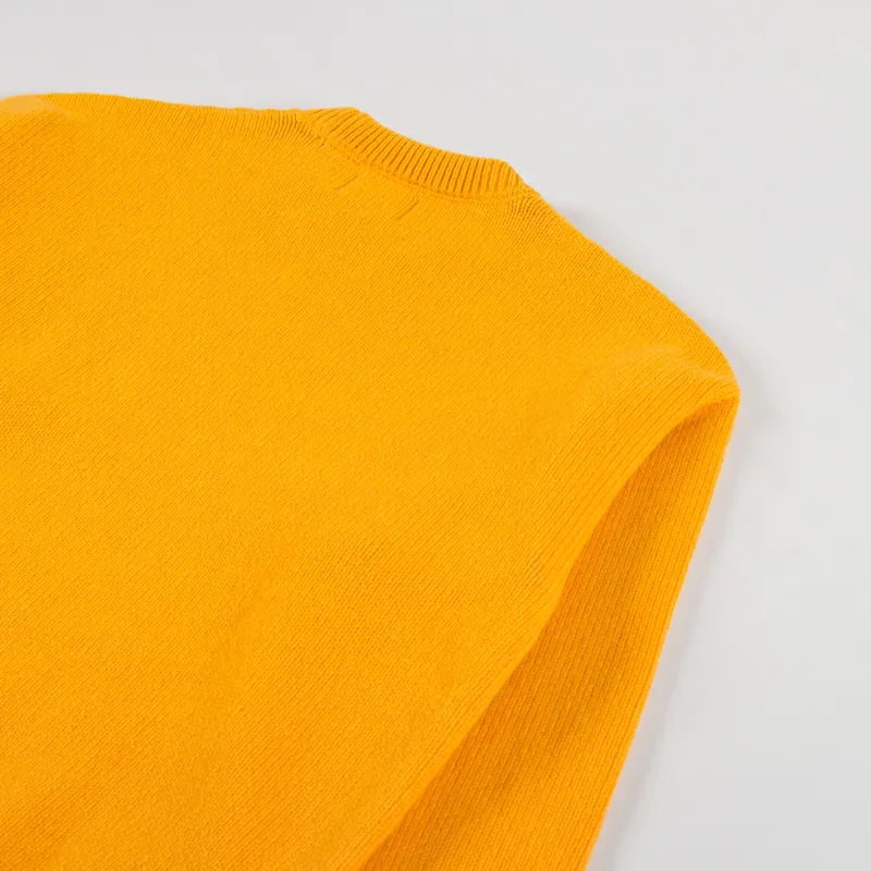 Colorful Standard Womens Oversized Merino Wool Crew Burned Yellow-3