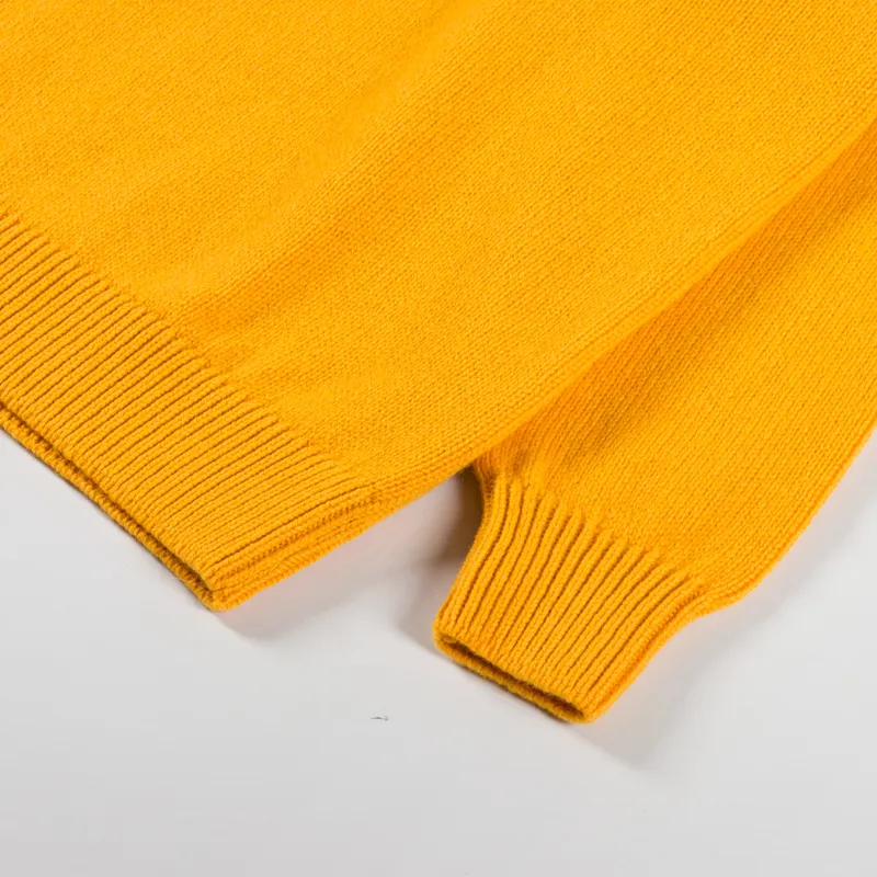 Colorful Standard Womens Oversized Merino Wool Crew Burned Yellow-4