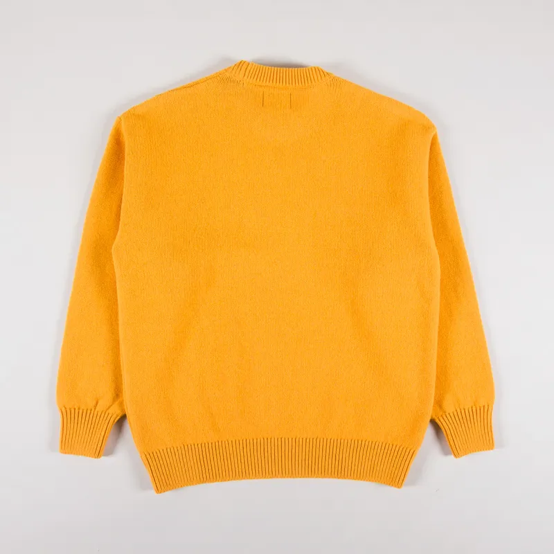 Colorful Standard Womens Oversized Merino Wool Crew Burned Yellow-1