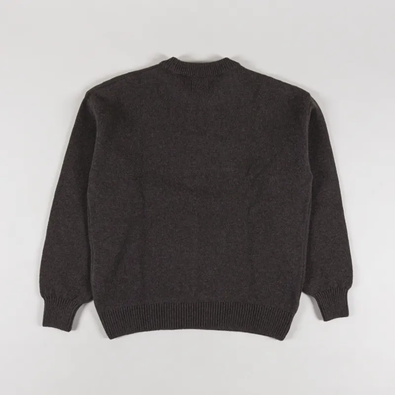 Colorful Standard Oversized Merino Wool Crew Coffee Brown-1