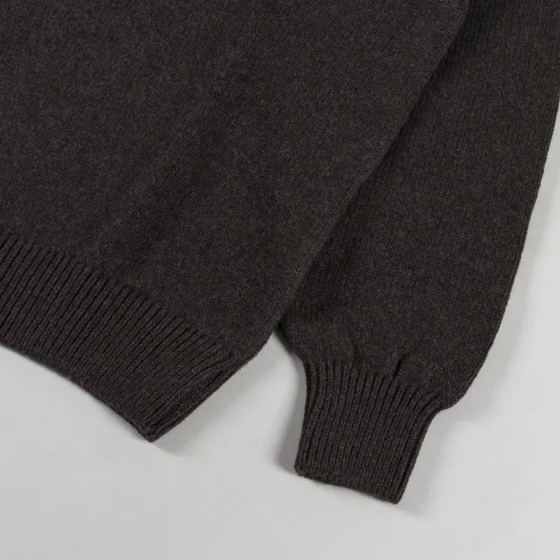 Colorful Standard Oversized Merino Wool Crew Coffee Brown-4