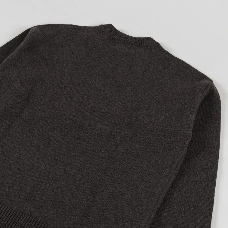 Colorful Standard Oversized Merino Wool Crew Coffee Brown-3