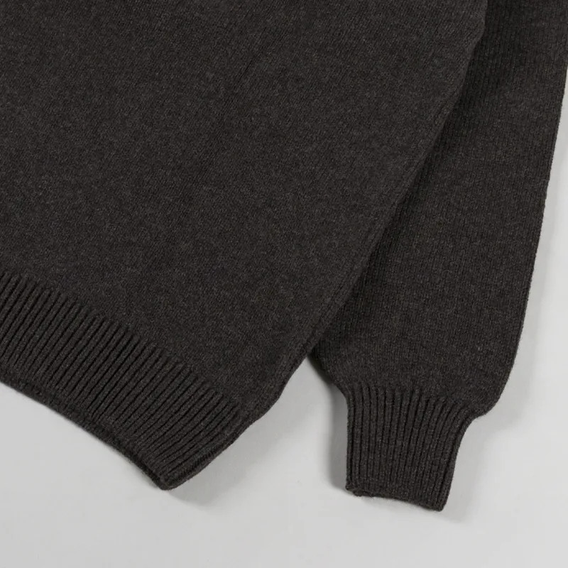 Colorful Standard Oversized Merino Wool Crew Coffee Brown-5