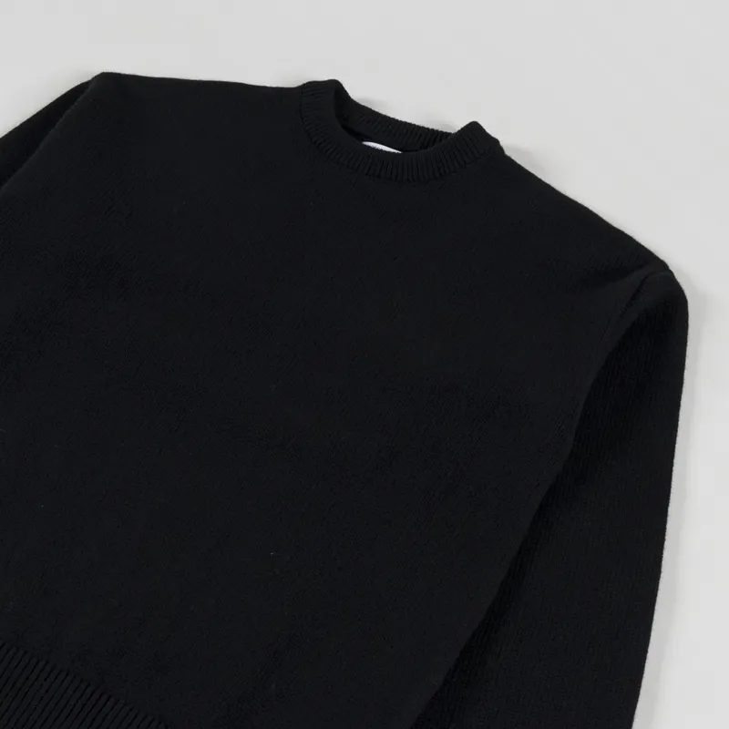 Colorful Standard Oversized Merino Wool Crew Deep Black-1