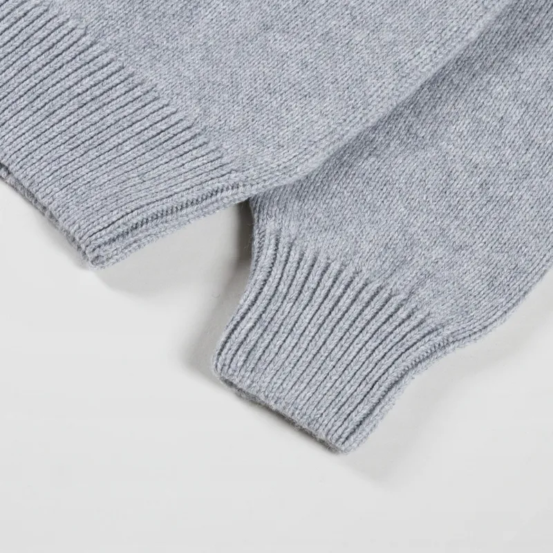 Colorful Standard Oversized Merino Wool Crew Heather Grey-5