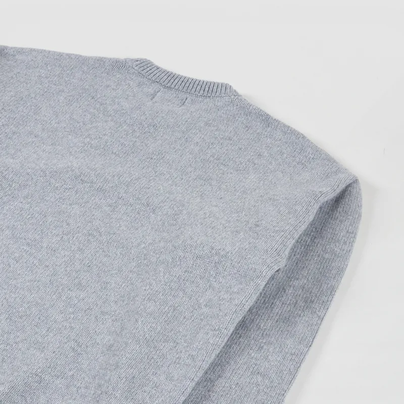 Colorful Standard Oversized Merino Wool Crew Heather Grey-3