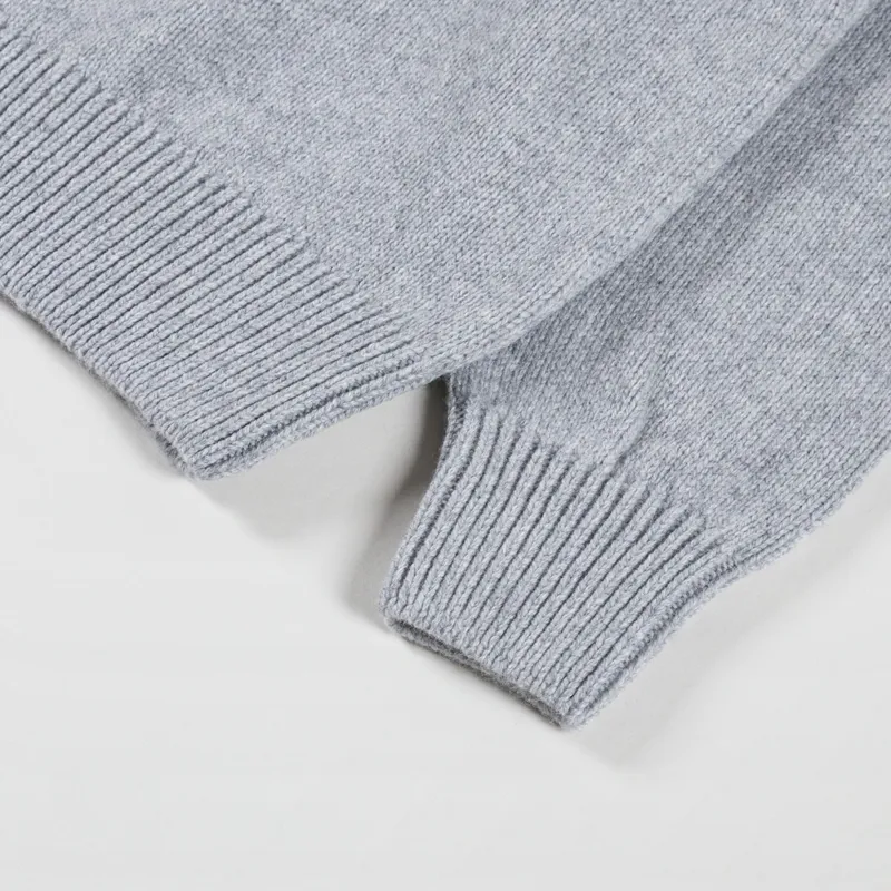 Colorful Standard Oversized Merino Wool Crew Heather Grey-6